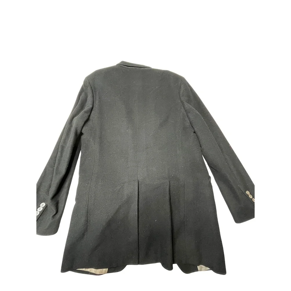 VTG 1980s Raleighs 100% Pure Cashmere Blazer Sport Coat Mens‎ Black 2 Button USA